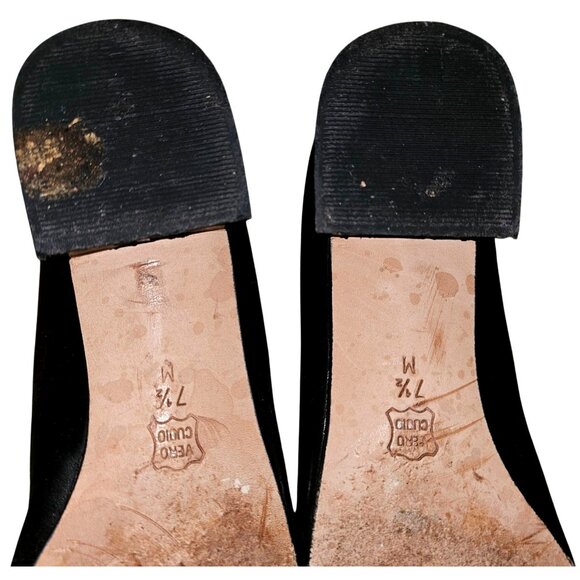 Vaneli Women's Black Patent Leather Pumps With Buckle Detail Size 7 1/2 M - Picture 6 of 9